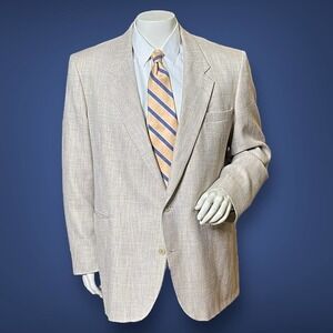 Fioravanti Vintage Men’s Textured Custom Windowpane Stripe Sport Coat - Size 50